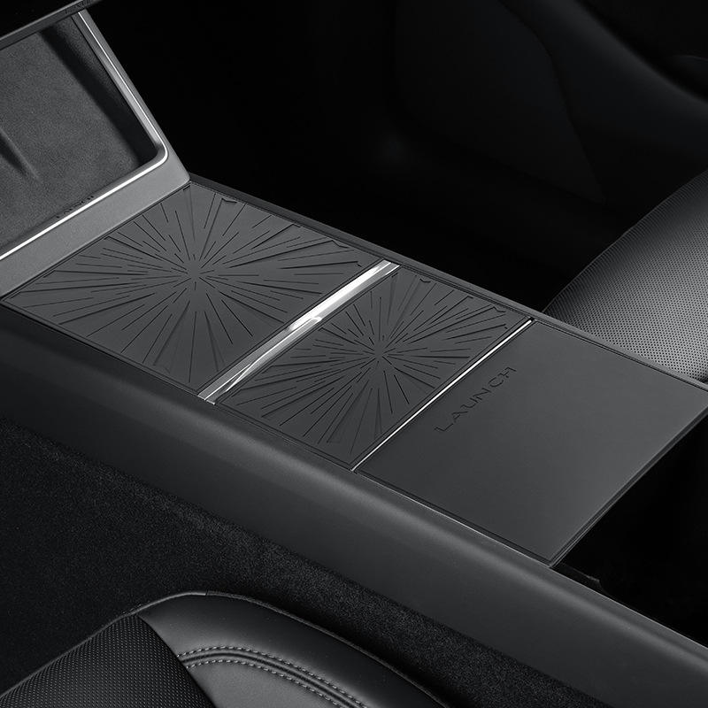 Waterproof Non-slip Easy Clean Silicone Center Console Pad Light Speed Version for Tesla New Model Y/3 Launch Series 2025
