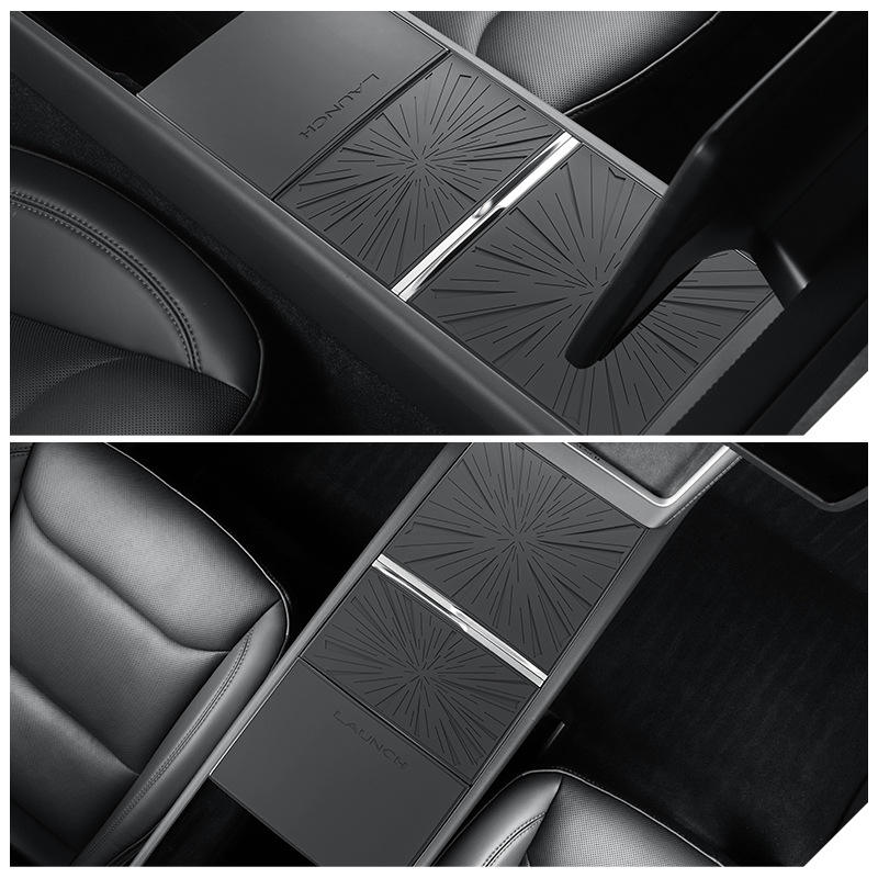 Waterproof Non-slip Easy Clean Silicone Center Console Pad Light Speed Version for Tesla New Model Y/3 Launch Series 2025