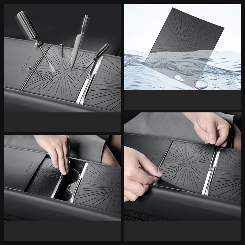 Waterproof Non-slip Easy Clean Silicone Center Console Pad Light Speed Version for Tesla New Model Y/3 Launch Series 2025
