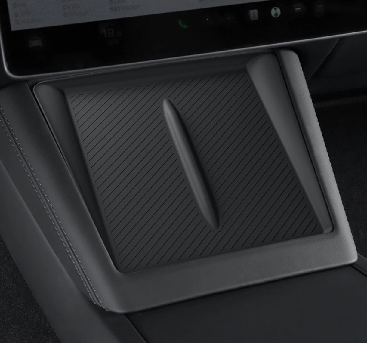 Silicone Anti-Slip Dock Liners for Tesla Model 3, Model Y & 2025+ New Model Y – Protects Charging Pad & Phone